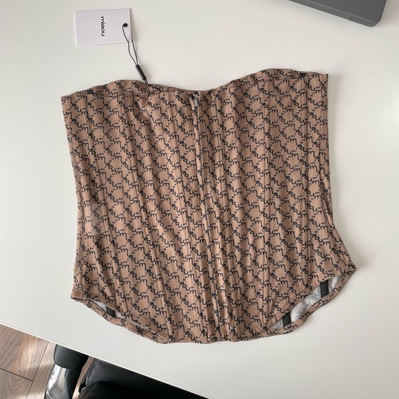 NWT Miaou Peri Monogram Corset - Picture 2 of 3